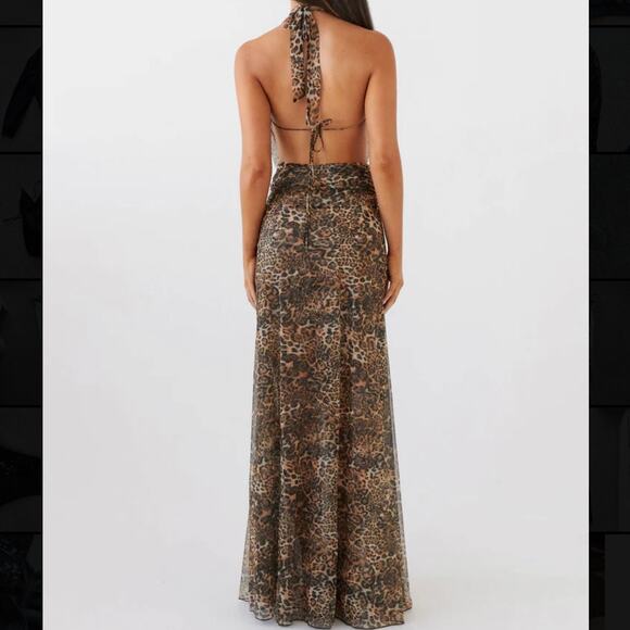 Peppermayo Elysia Maxi Dress Leopard - Picture 2 of 6